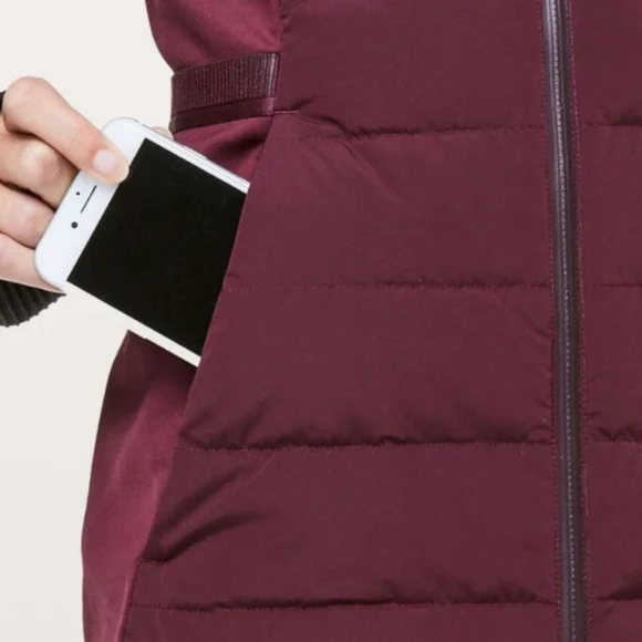 Lululemon Dark Adobe Down For It All Puffer Vest